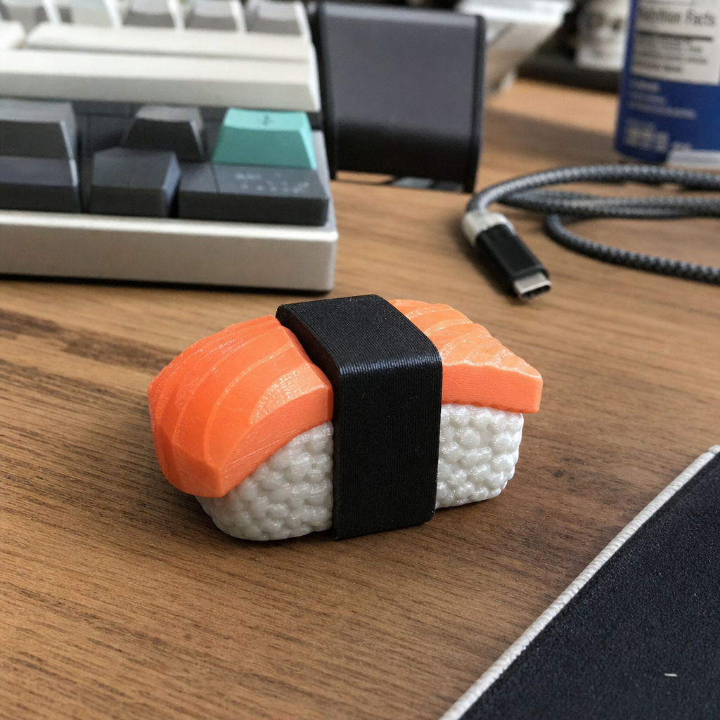 Cliente mostrando sus muñecos 3D terminados